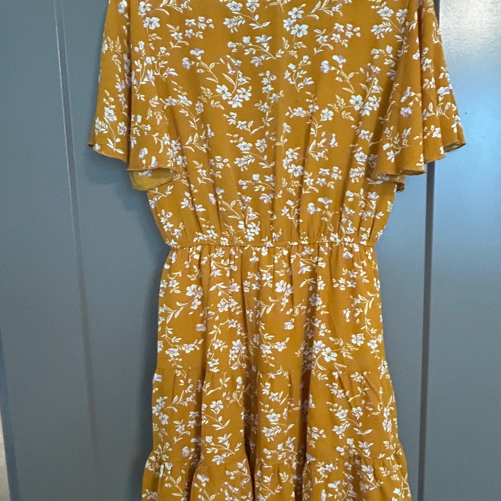 Floral Yellow Dress